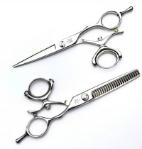 5.5 inch Swivel Shears Set – [Models DS-55 Straights + DS-523 Thinning Shears]