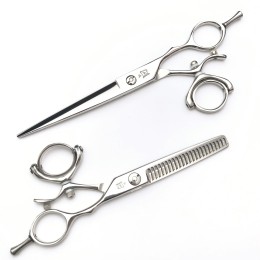 6.5 inch Swivel Shears Set - [Models DS-65 Straights + DS-523 Thinning Shears]